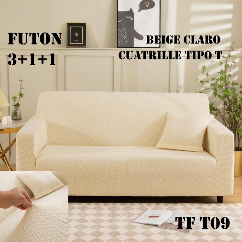 GENERICO - pack fundas de sillones texturizada 311