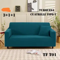 GENERICO - Pack fundas de sillones texturizada 311
