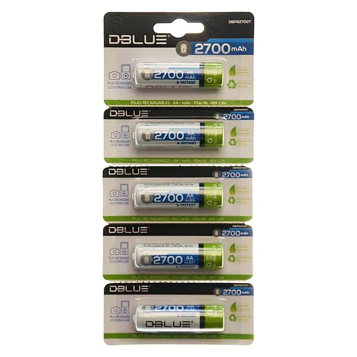 DBLUE - PILA DBLUE RECARGABLE AAA  NI-MH