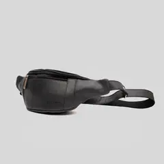 TRAUKO - Banano Unisex Cuero Negro Alicante