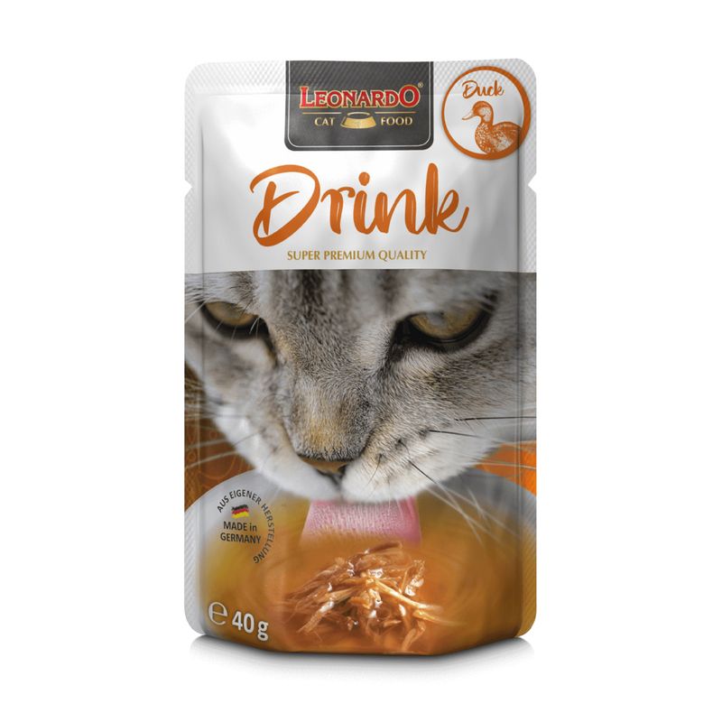 CAT FOOD LEONARDO - Leonardo Drink Alimento Pouch Sabor Pato Para Gato