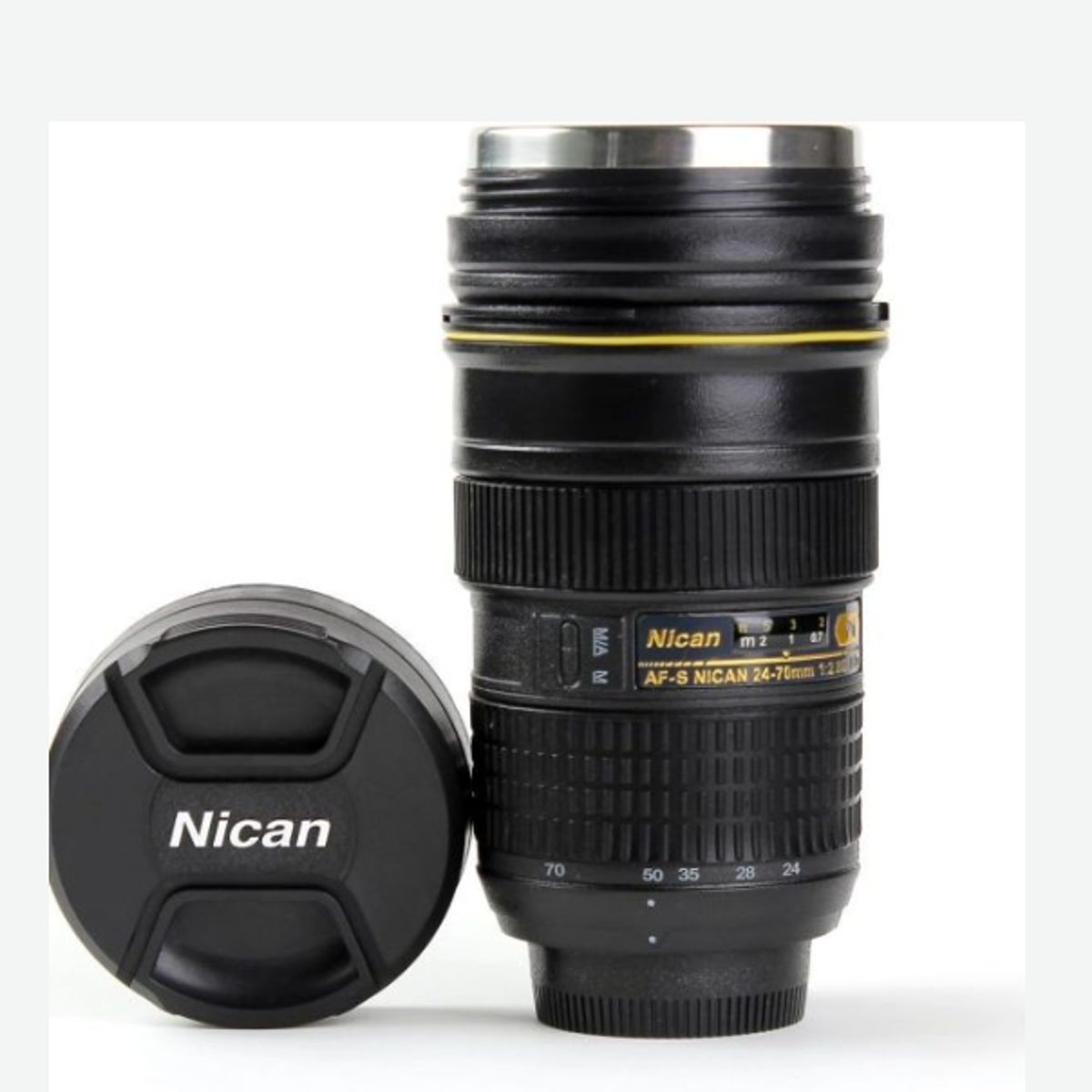 GENERICO - MUG TERMO LENTE 24-70 INTERIOR METALICO