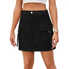 BLWOENS - Falda Mujer - Negro