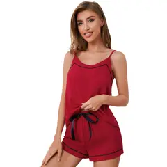 BLWOENS - Pijama Mujer - Rojo