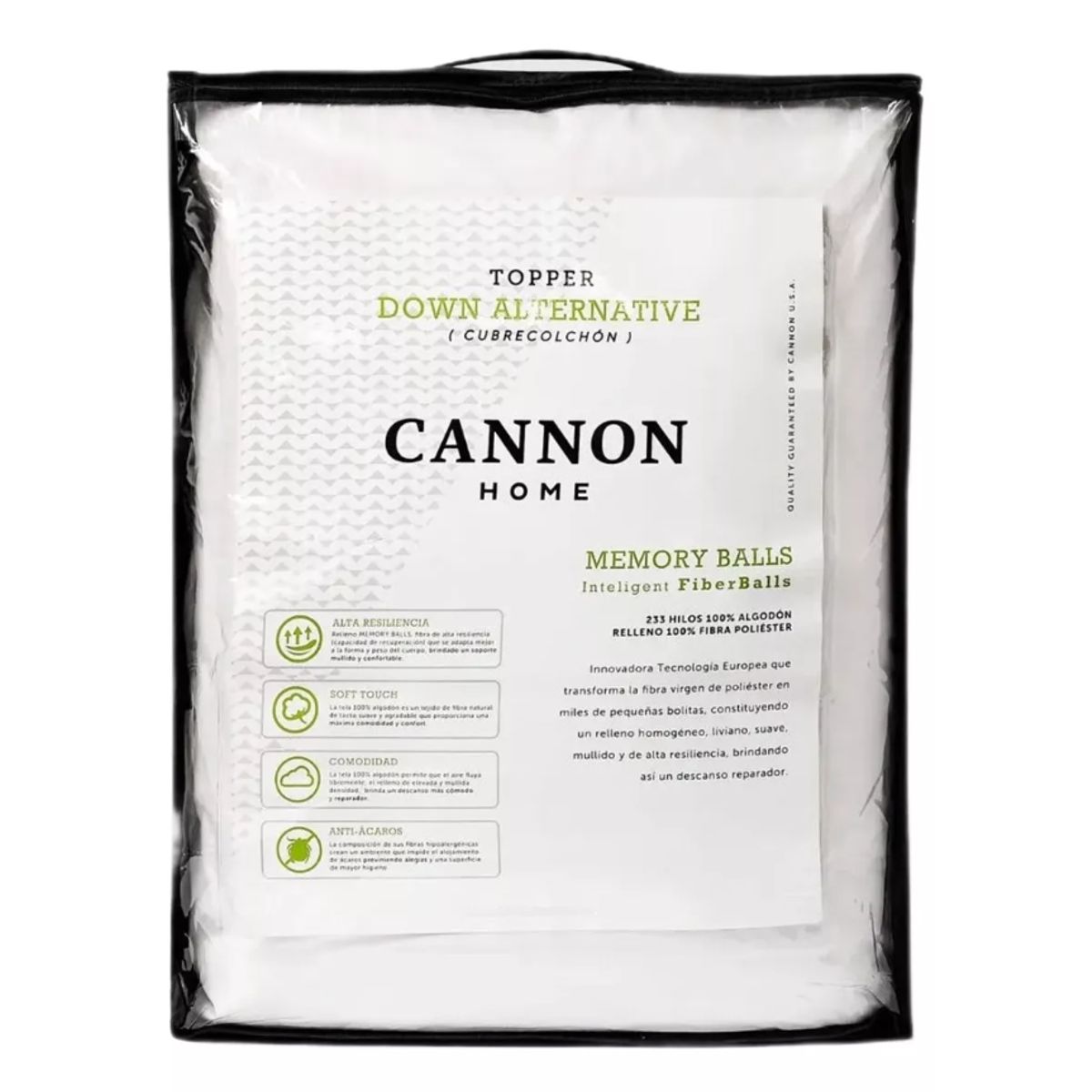 CANNON - Topper Down Alternative Cannon 2 Plazas