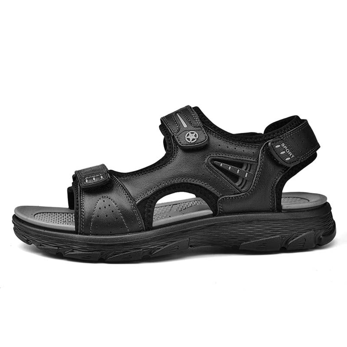 SHANDIAN - Sandalia de Trekking Para Hombre Negro