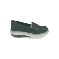 PAND G - Mocasín Negro Plataforma Mujer