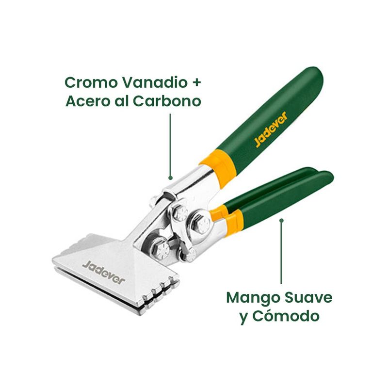 JADEVER - Pinza para Doblar Metal Selladora Manual 3 Pulgadas JADEVER