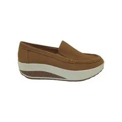 PAND G - Mocasín Camel Plataforma Mujer