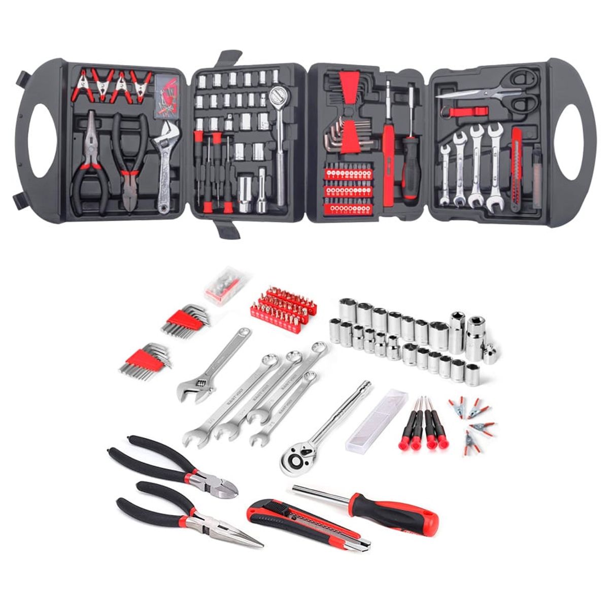 NAPPO - Kit de Herramientas Nappo 189 Piezas y Maletín