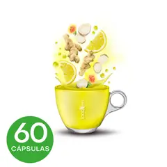 FOODNESS - Infusión Jengibre y Limón 60 cápsulas Dolce Gusto compatible