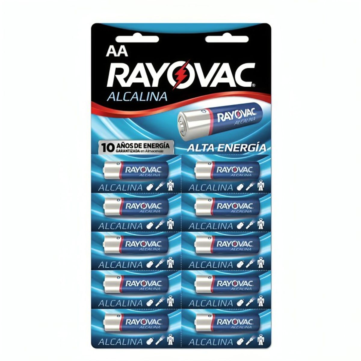 RAYOVAC - PILA ALCALINA RAYAVAC  AA X10