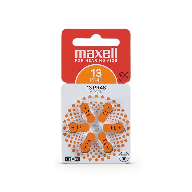 MAXELL - PILA AUDIOLOGICA MAXELL MAXEL L - 13 X 6
