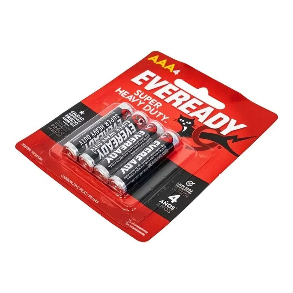 EVEREADY - PILA DE CARBON EVEREADY AAA X 4