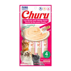 INABA - Snack Churu Cat Tuna Recipe Shrimp Flavor 56 GR