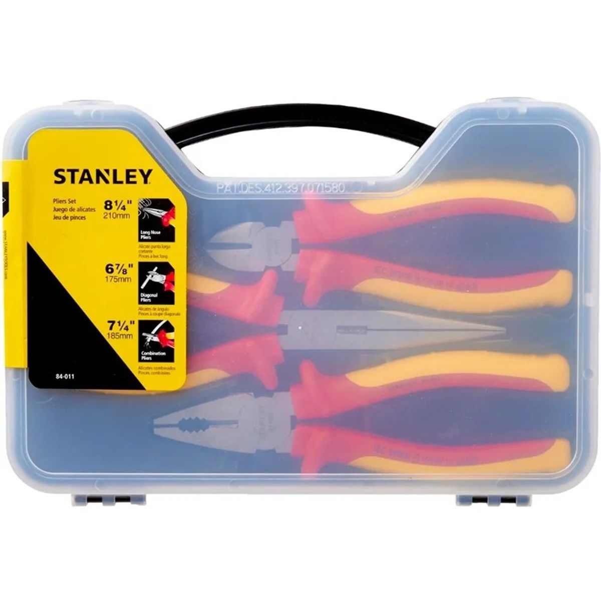 STANLEY - JGO 3 ALICATES DE 1000V ELECTR 84-011 STANLEY