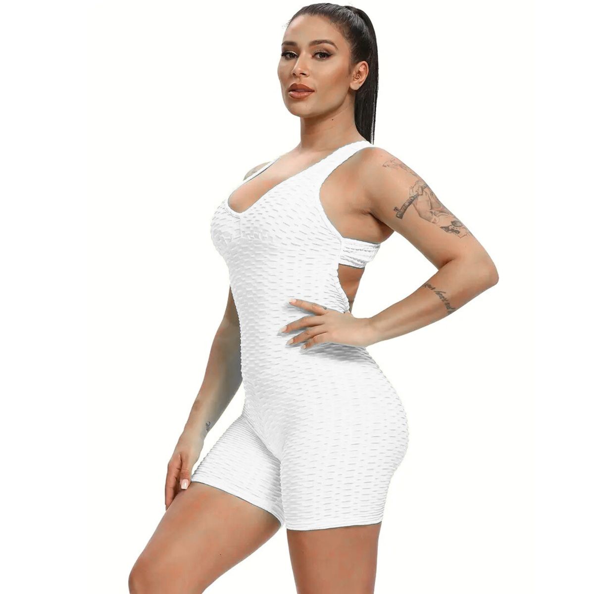 LIKE SHOP - Enterito Sexy Deportivo Corto Mujer, Gym, Fitness Levanta Cola 636