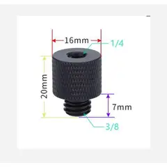 GENERICO - ADAPTADOR ROSCA 14 HEMBRA 38 MACHO A2 METÁLICO