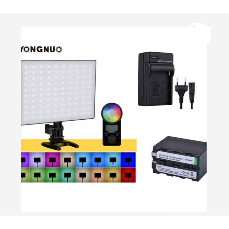YONGNUO - FOCO LED YONGNUO YN300AIR II RGB MULTICOLOR+BATERÍA NP-F970+CARGADOR