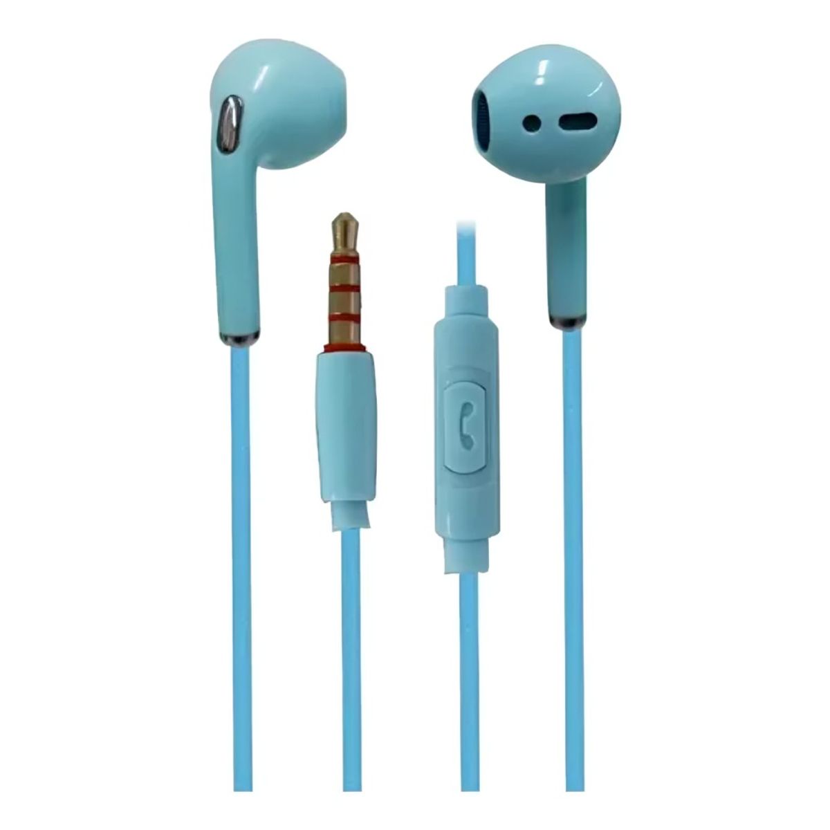 OEM - Audifono In-Ear U19 con Micrófono en Color Celeste