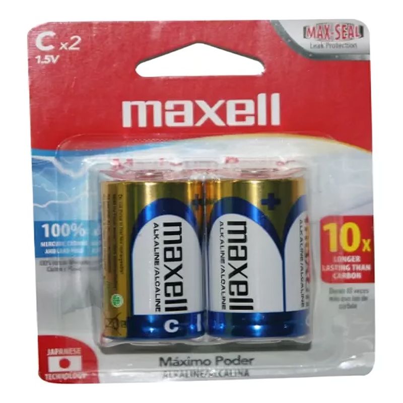 MAXELL - PILA ALCALINA MAXELL MAX ALCALINA  C PRO 2