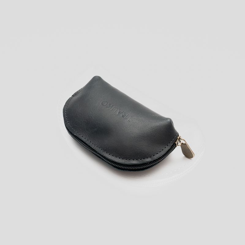 TRAUKO - Monedero Unisex Cuero Café Trauko