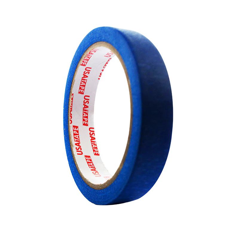 USATAPE - Cinta Masking Tape 18mm x 20mts Color Azul Usatape