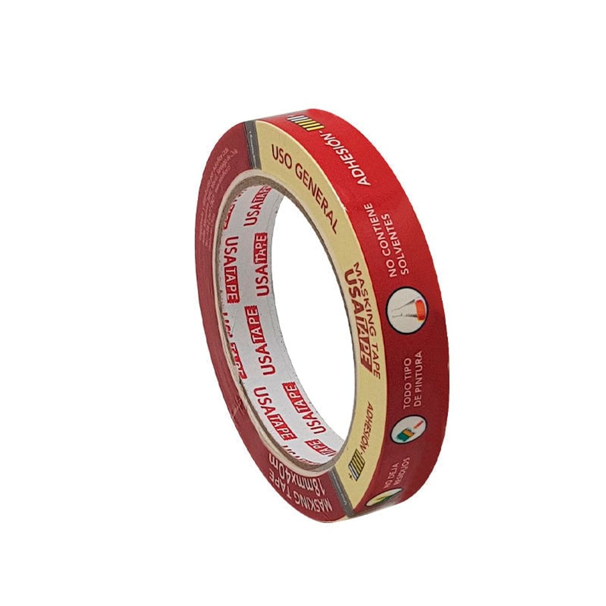 USATAPE - Cinta Masking Tape Gp 18Mm X 40Mts Usatape