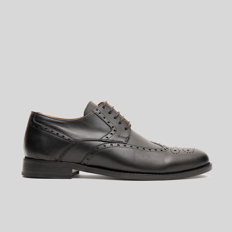 TRAUKO - Zapato Hombre Cuero Negro Trauko Montecarlo