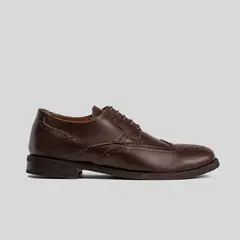TRAUKO - Zapato Hombre Cuero Café Brandy Montecarlo