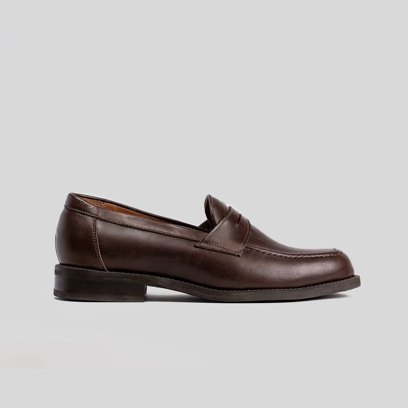 TRAUKO - Zapato Hombre Cuero Café Oscuro Trauko Amalfi