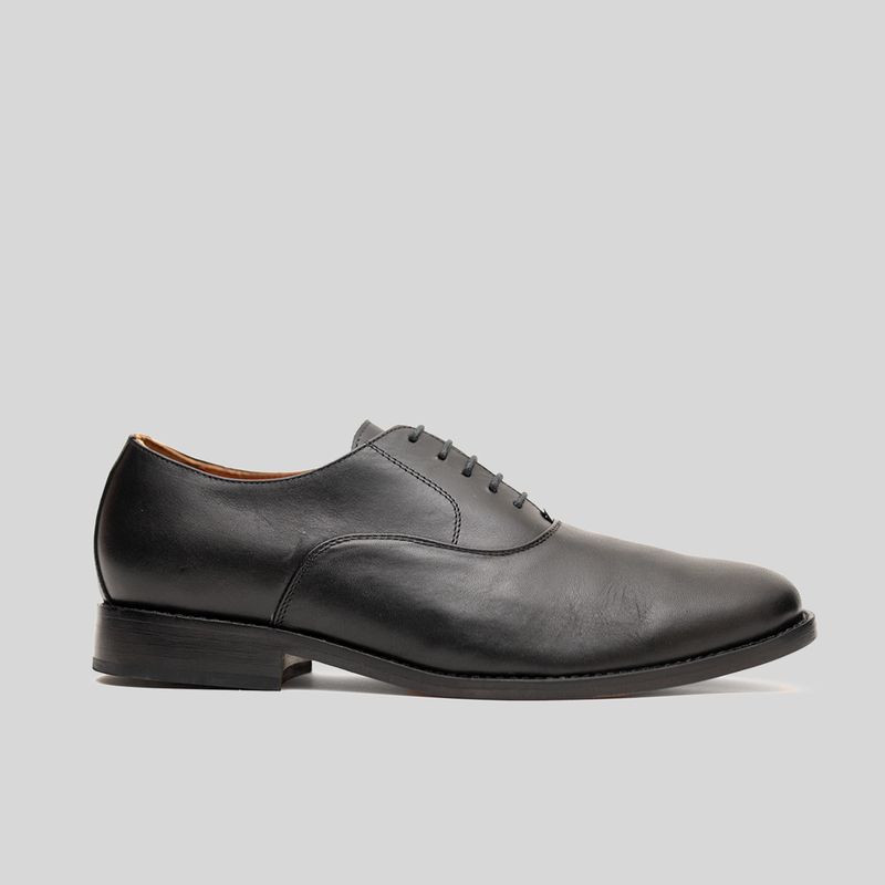 TRAUKO - Zapato Hombre Cuero Negro Trauko Palermo