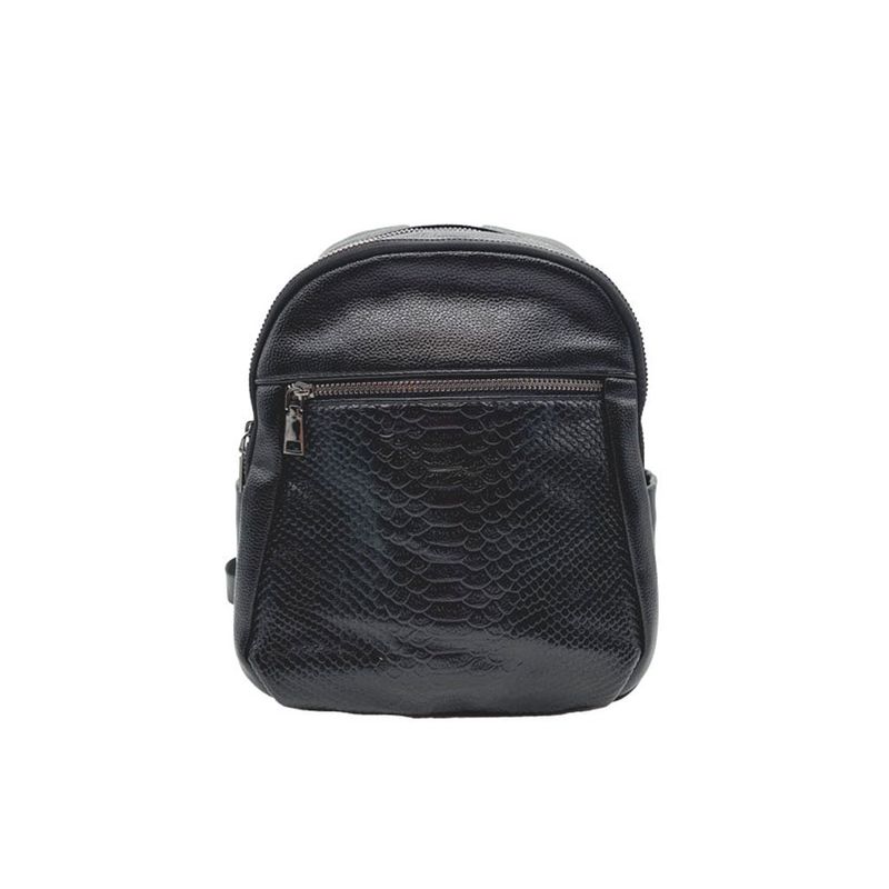 TODOPIEL - Mochila Cuero Negro CRU47 Todopiel