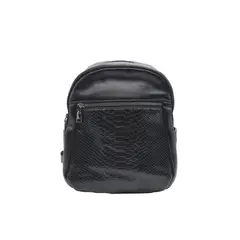 TODOPIEL - Mochila Cuero Negro CRU47
