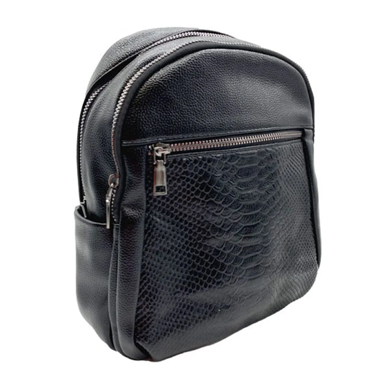 TODOPIEL - Mochila Cuero Negro CRU47 Todopiel