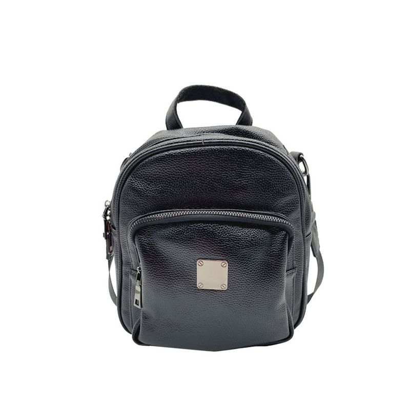TODOPIEL - Mochila Cuero Negro CRU75 Todopiel
