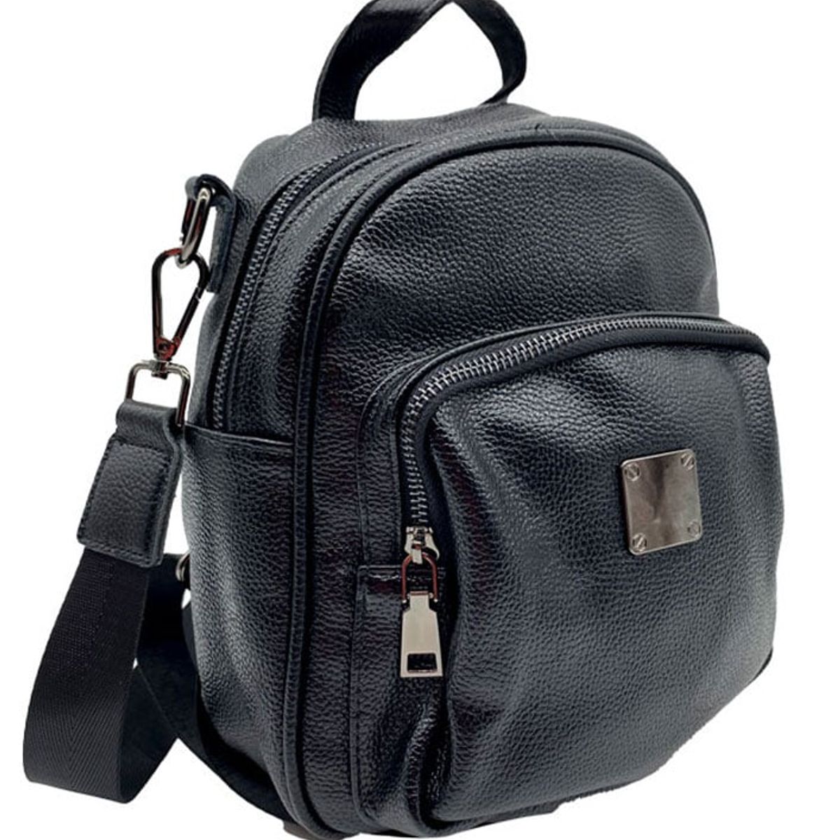 TODOPIEL - Mochila Cuero Negro CRU75 Todopiel