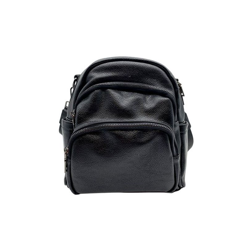TODOPIEL - Mochila Cuero Negro CRU76 Todopiel
