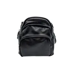 TODOPIEL - Mochila Cuero Negro CRU76
