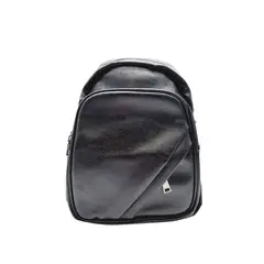 TODOPIEL - Mochila Cuero Negro CRU74