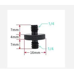 GENERICO - ADAPTADOR ROSCA 1/4 MACHO 1/4 MACHO 1/4 (A6) METÁLICO