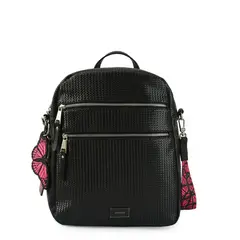 AMPHORA - Mochila grande farfalla negro