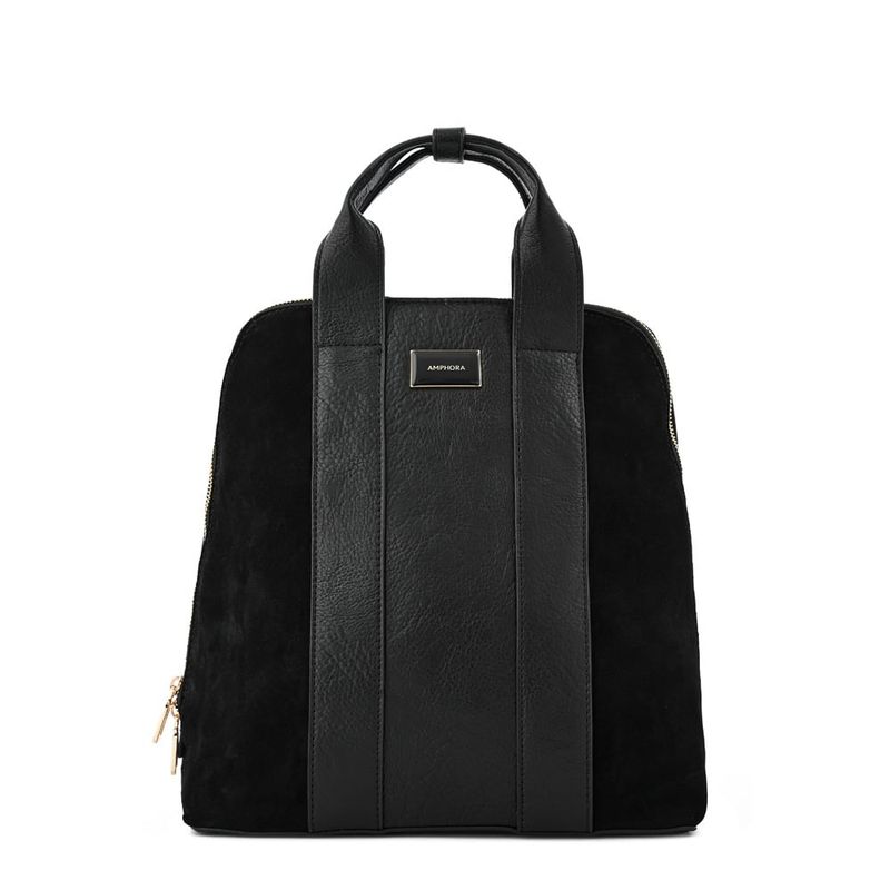 AMPHORA - Mochila mediana marceau negro
