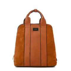 AMPHORA - Mochila mediana marceau café medio