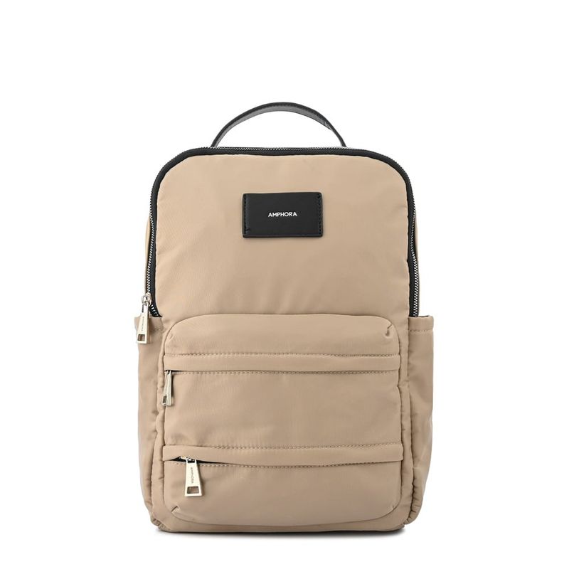 AMPHORA - Mochila grande madison taupe