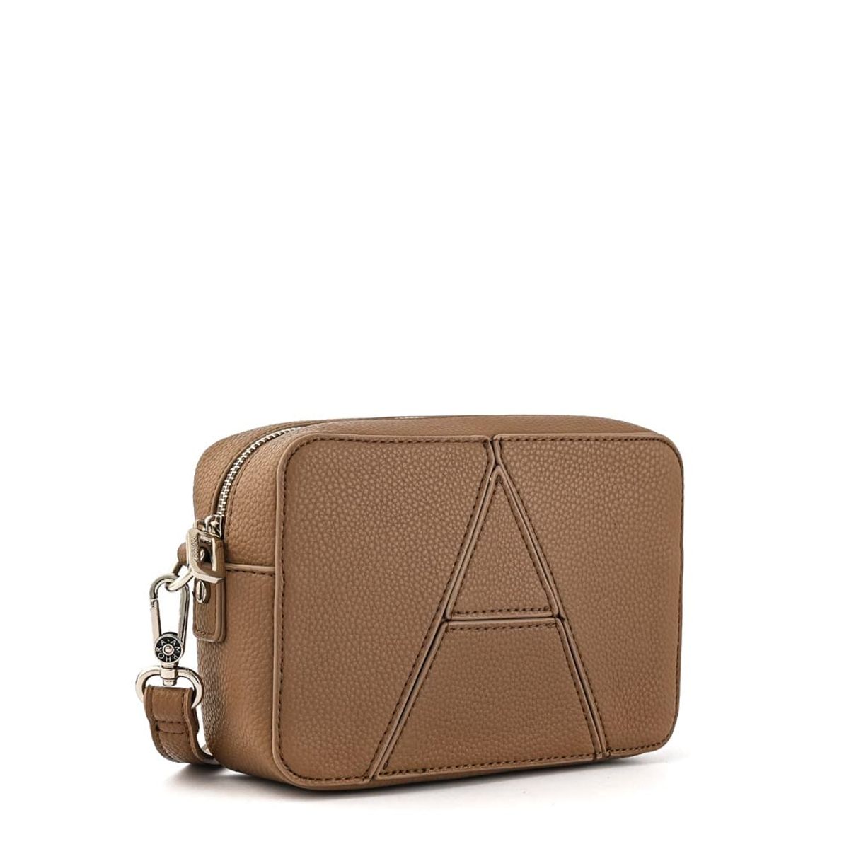 AMPHORA - Cartera Bandolera pequeña andrea taupe oscuro