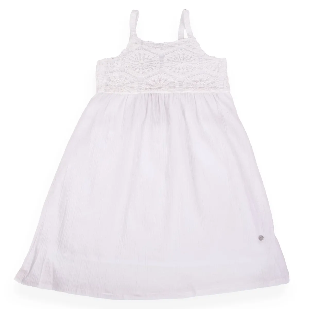 PILLIN - Vestido Niña - Blanco