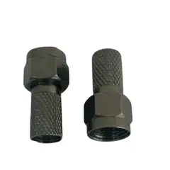 OEM - Conector Coaxial RG-6 Níquel Set de 25 en Caja PVC