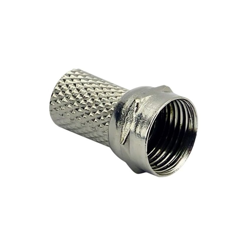 OEM - Conector Coaxial RG-6 Metálico de Alta Resistencia