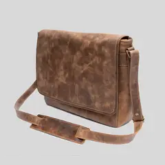 TRAUKO - Maletín Unisex Cuero Café Berna-